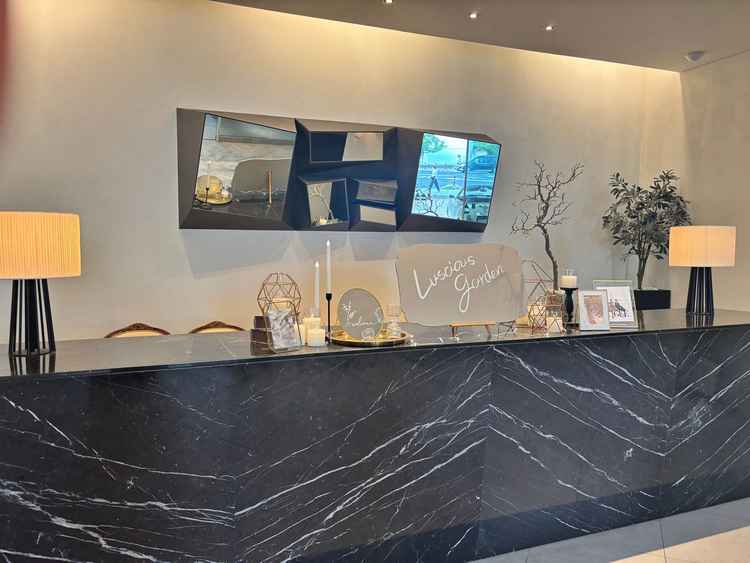 ウェルカムボードを可愛く飾れそうだと思いました。