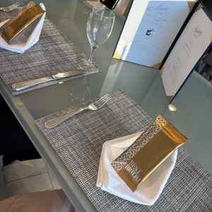 試食会時のテーブル。セッティングが可愛らしかったです。