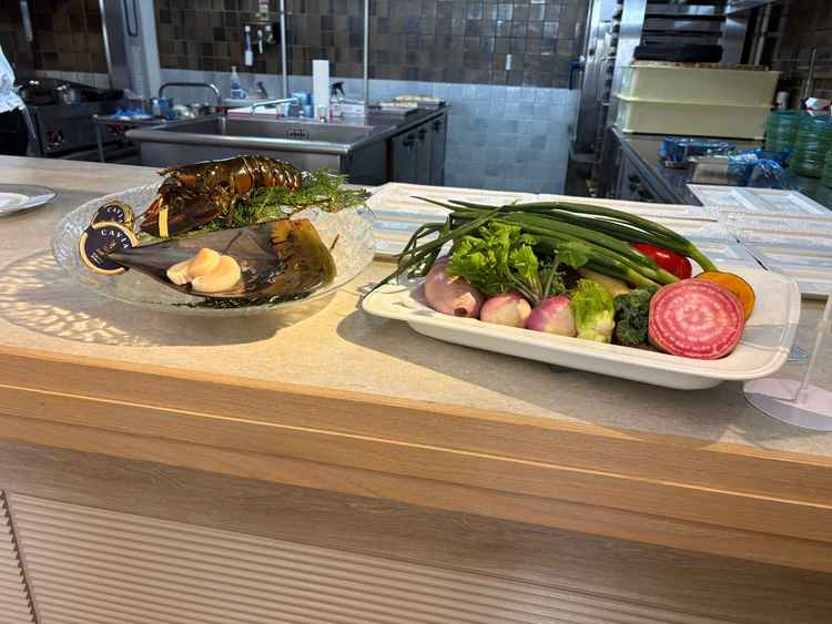 オープンキッチン展示用食材