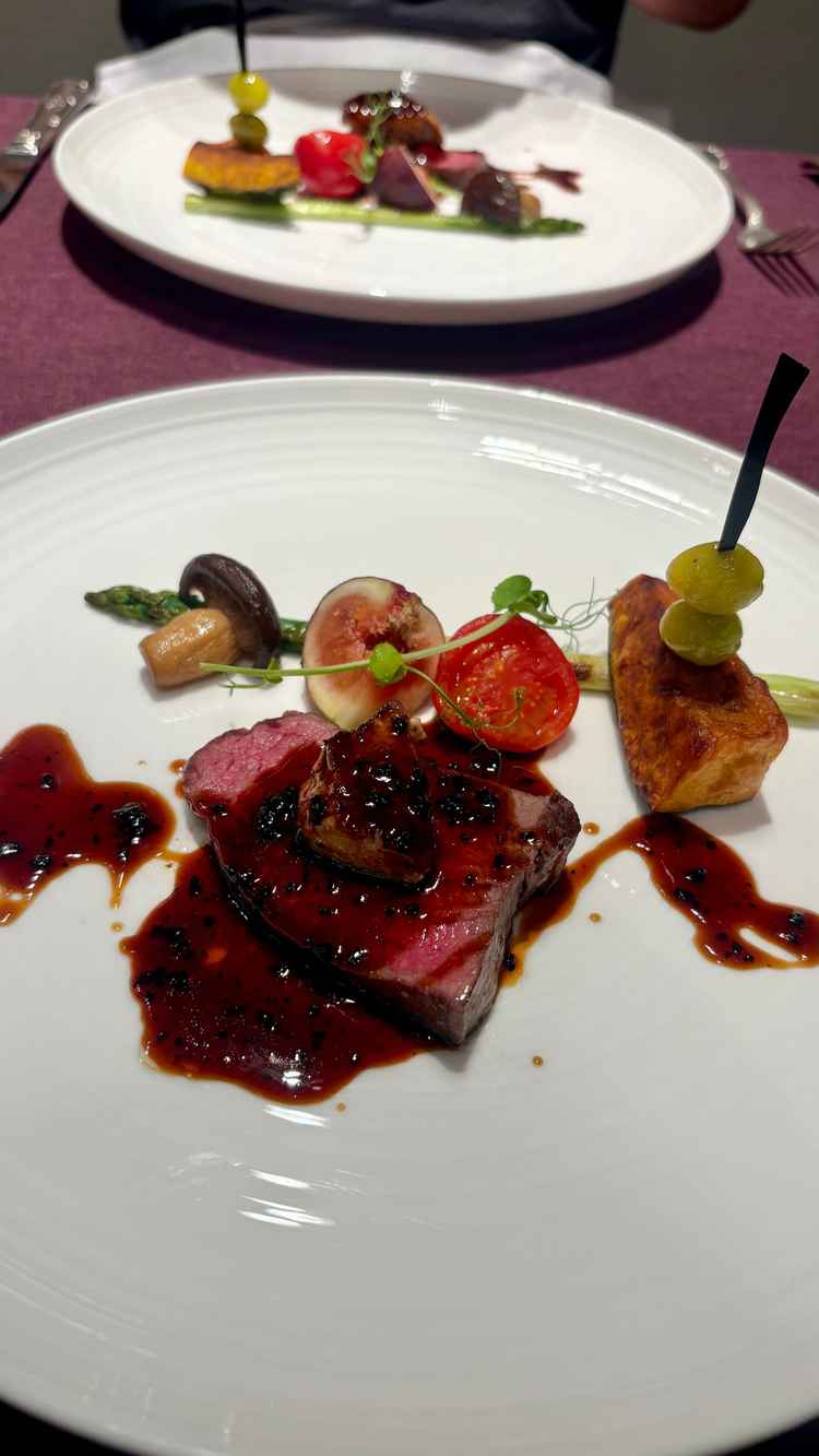 試食会のメイン料理。今まで試食した式場の中で一番美味しかった。