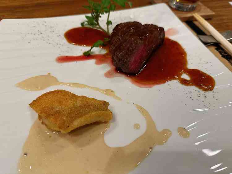 魚料理、肉料理どちらも試食させていただき、実際の料理の選択肢やプラン案なども提案していただきました