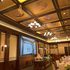 披露宴会場。大正レトロで可愛い