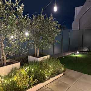 披露宴会場についているテラス