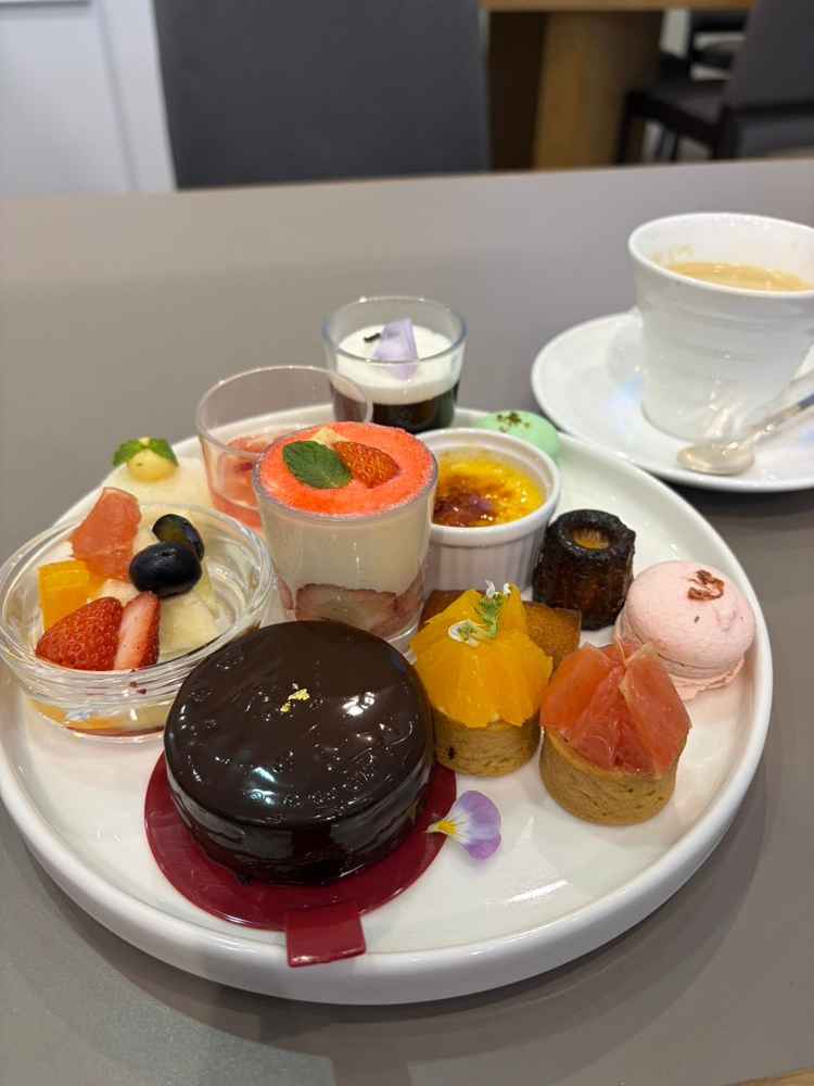 試食のデザート。