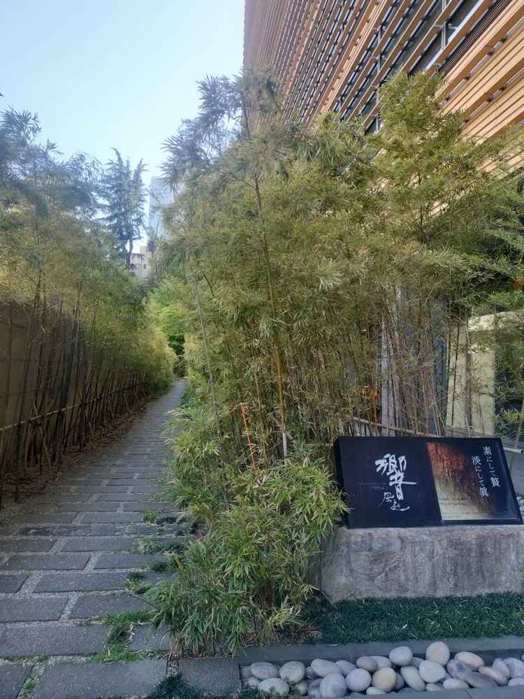 会場の途中にある林道。とても風情があります。