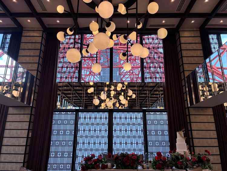 東京タワーがよく見える披露宴会場