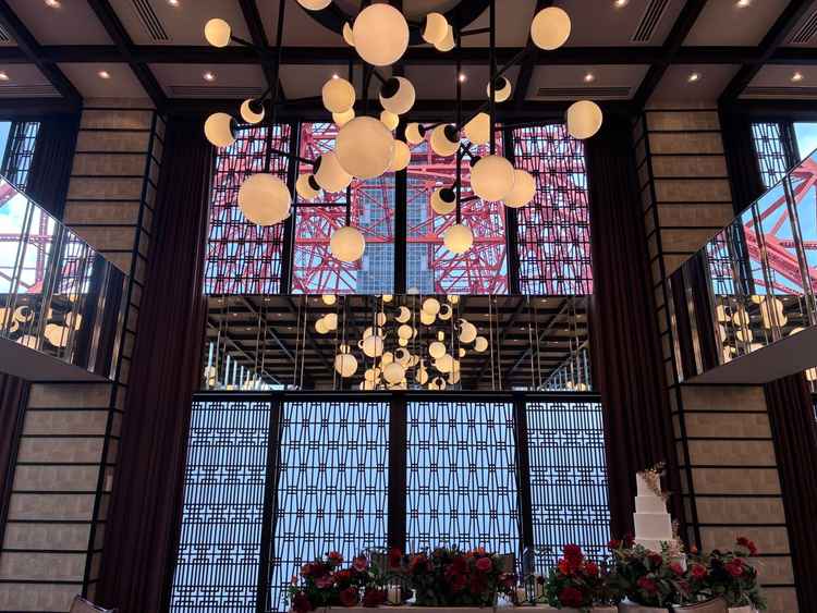 東京タワーがよく見える披露宴会場