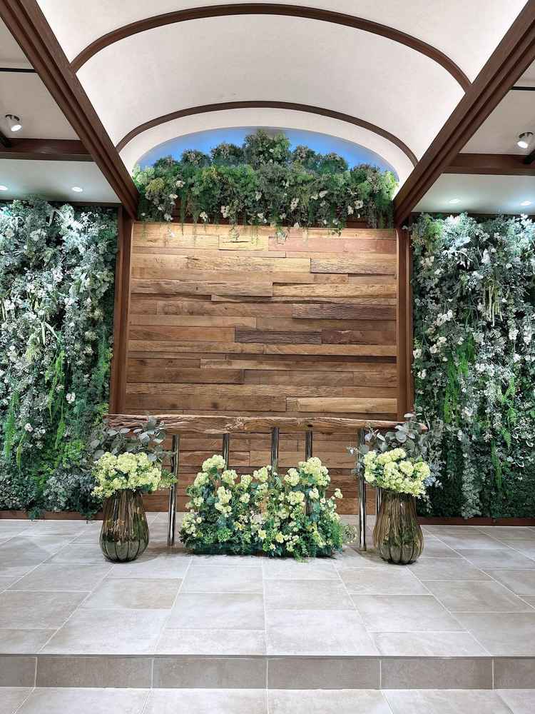 2つ目のチャペル。自然な緑をモチーフにされた空間で癒されました。