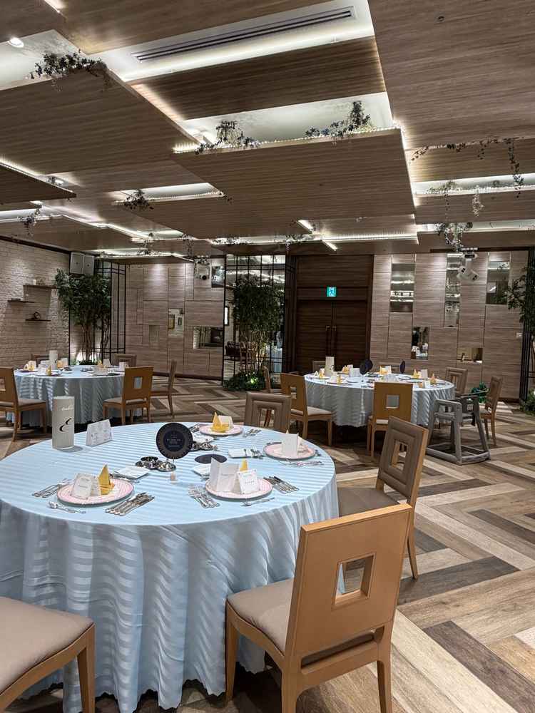 披露宴会場の雰囲気もよかった。