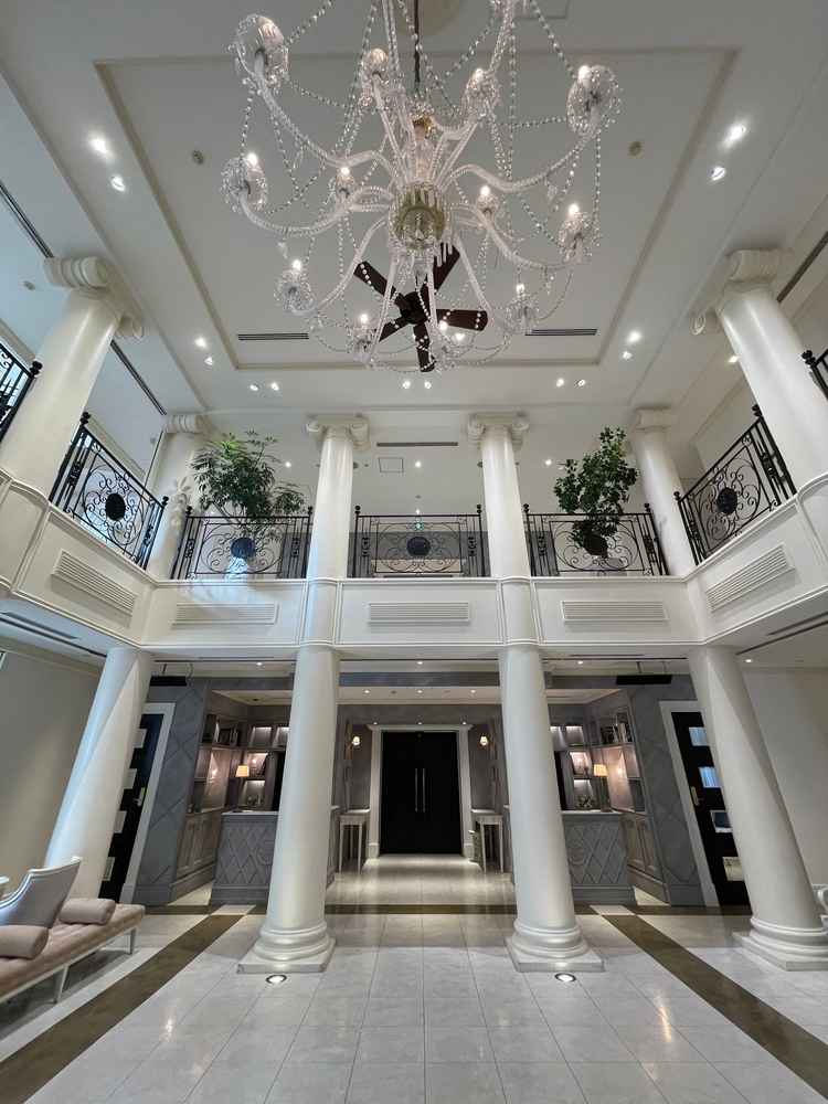 入ってすぐの景色です。この空間を貸し切れるのはとても素敵だと思いました。