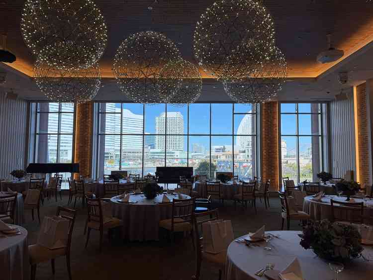 披露宴会場も景色がダイレクトに伝わる会場でした。