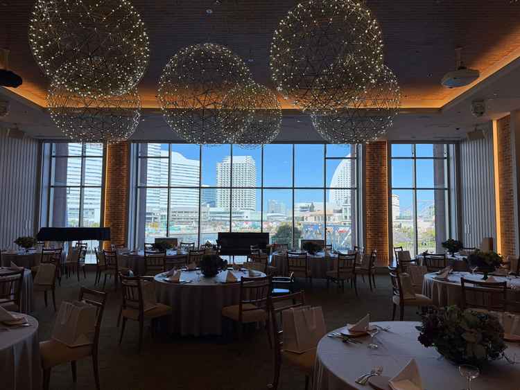 披露宴会場も景色がダイレクトに伝わる会場でした。