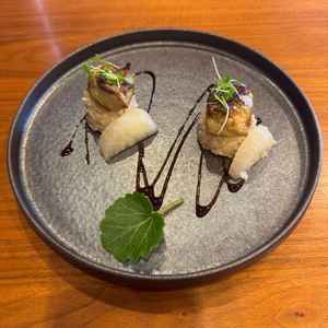 フォアグラのお寿司が美味しかったです