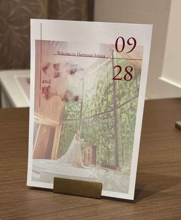 案内された席にこちらが飾ってあり、素敵でした