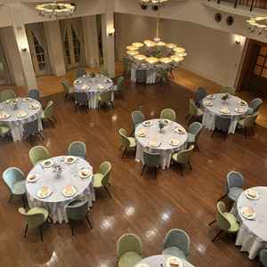 上から見た披露宴会場です。二階席も可能とのことでした。