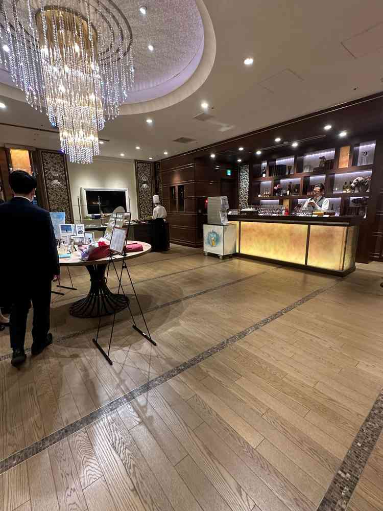 披露宴の待ち合いスペース