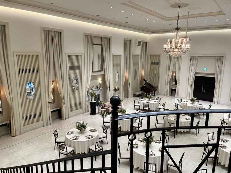 階段上からの景色です