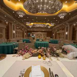 綺麗な披露宴会場。