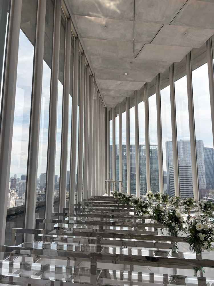 天井部に安藤忠雄建築を感じたチャペルです。