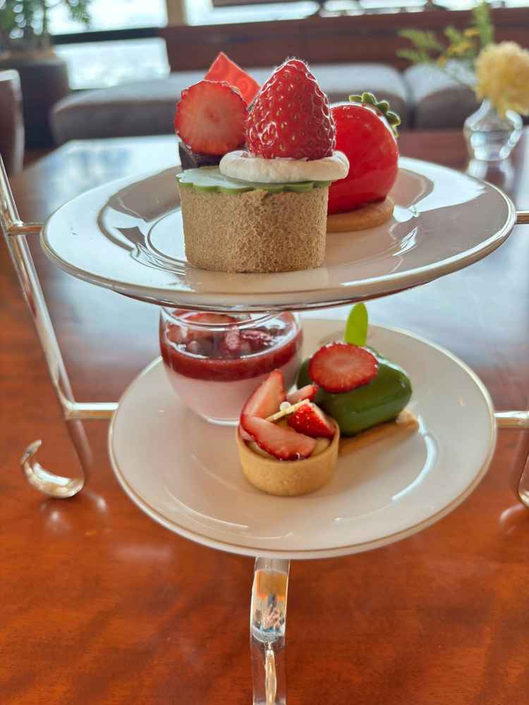 【試食のスイーツ🍰】いちごのスイーツはどれも格別で、視覚も味覚も魅了されました、結婚式でも食べたい