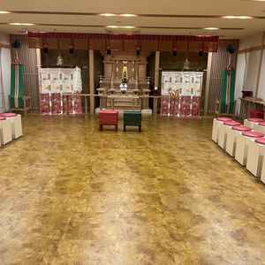 和装で人前式を行う際に使える会場で、落ち着いた厳かな雰囲気の場所です。