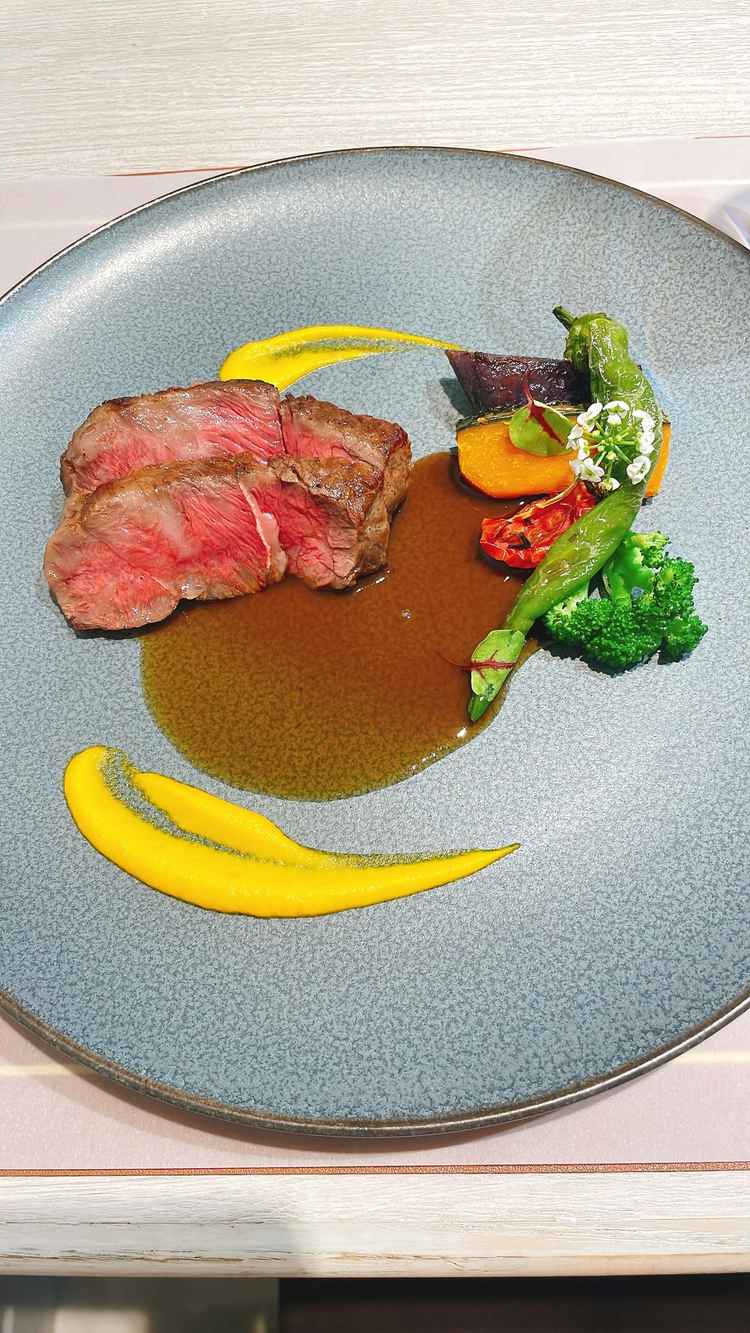 試食のステーキ