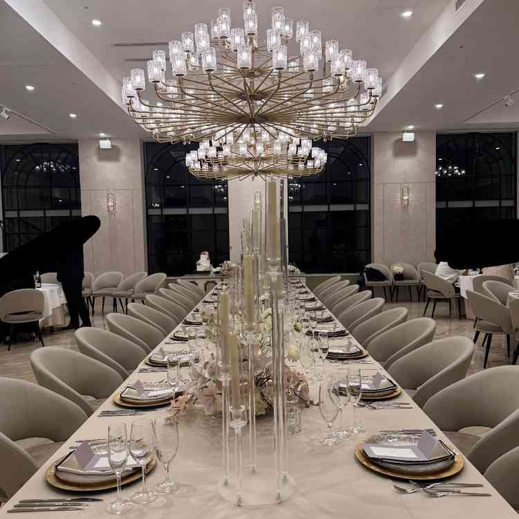 シティの披露宴会場です。白基調の可愛い雰囲気でした。マックス70名だそうです。