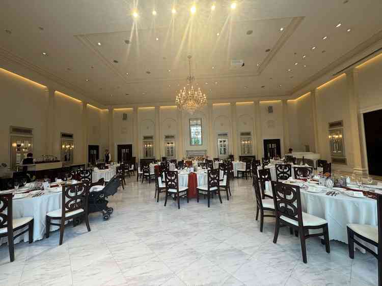 広々とした披露宴会場でした。