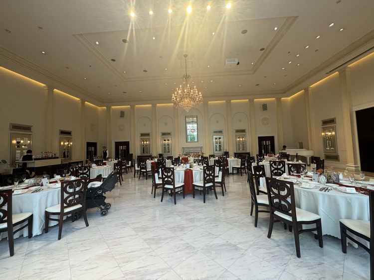 広々とした披露宴会場でした。