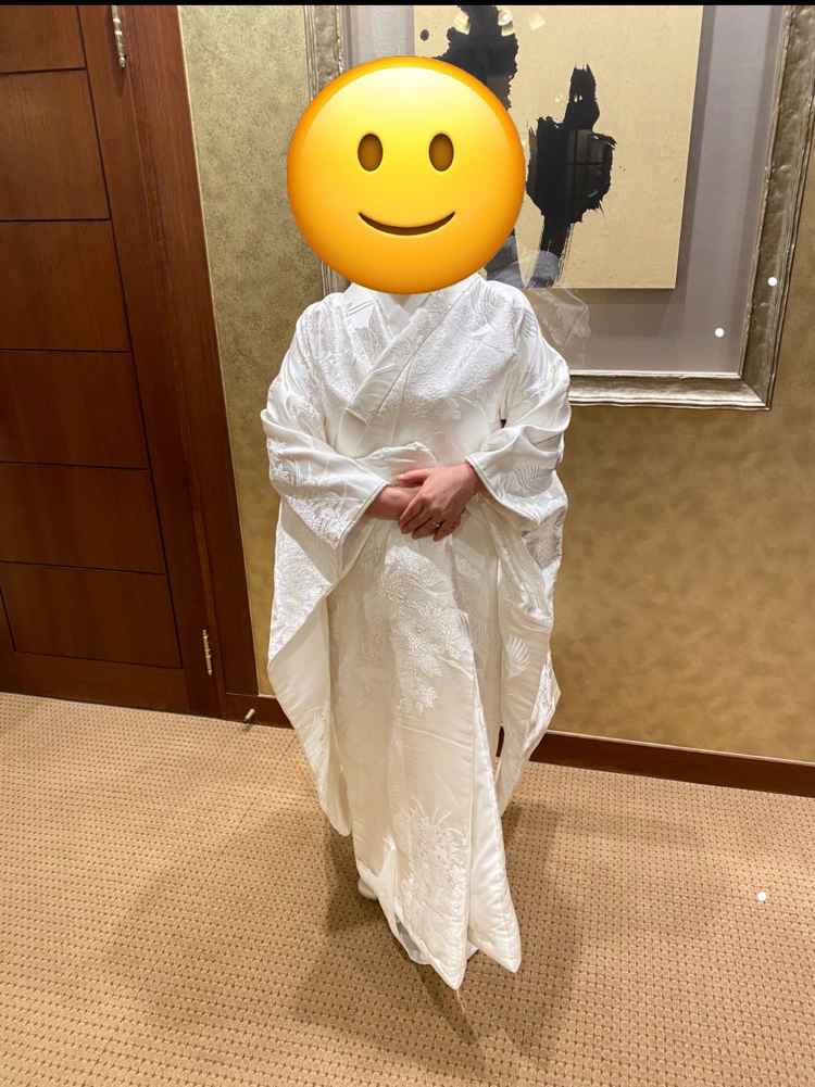 白無垢の試着をさせて頂いた。