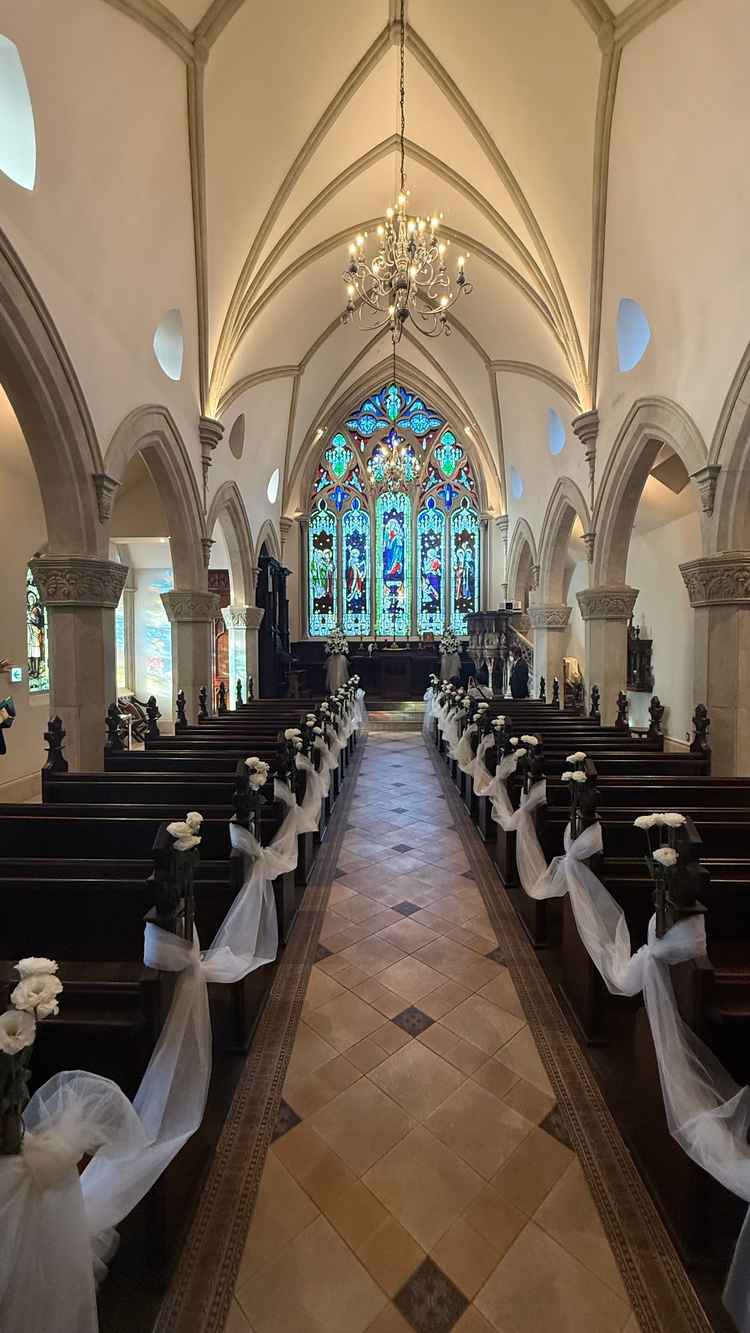 新館のチャペル。19世紀のイギリスで石の設備が登場してきたことにより、また少し雰囲気が違いました。