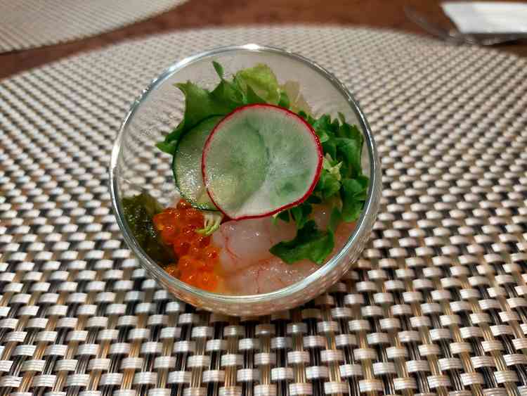 前菜。味付けやコンセプトにこだわりを感じた。