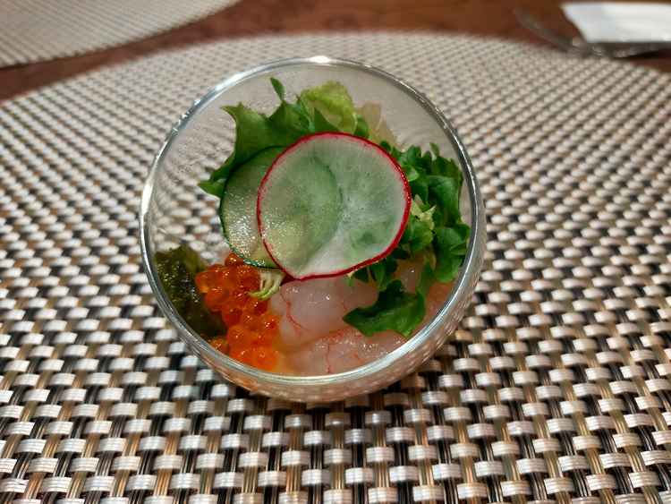 前菜。味付けやコンセプトにこだわりを感じた。