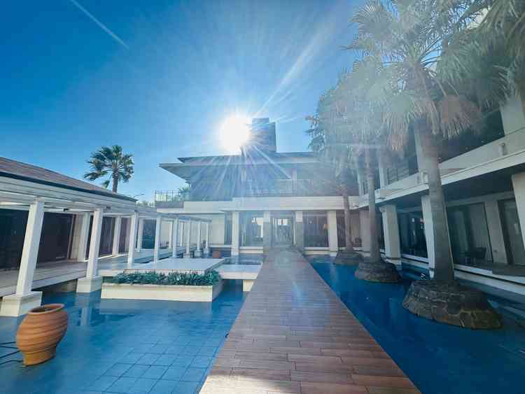 入口から受付までの通路。非日常的な雰囲気に惹き込まれました。