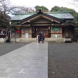 挙式会場。この中に120名が入り神前式を行うことができる。