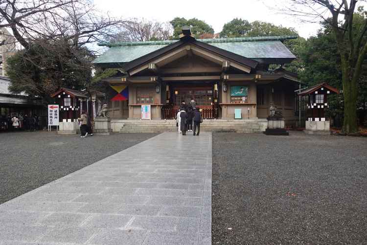 挙式会場。この中に120名が入り神前式を行うことができる。