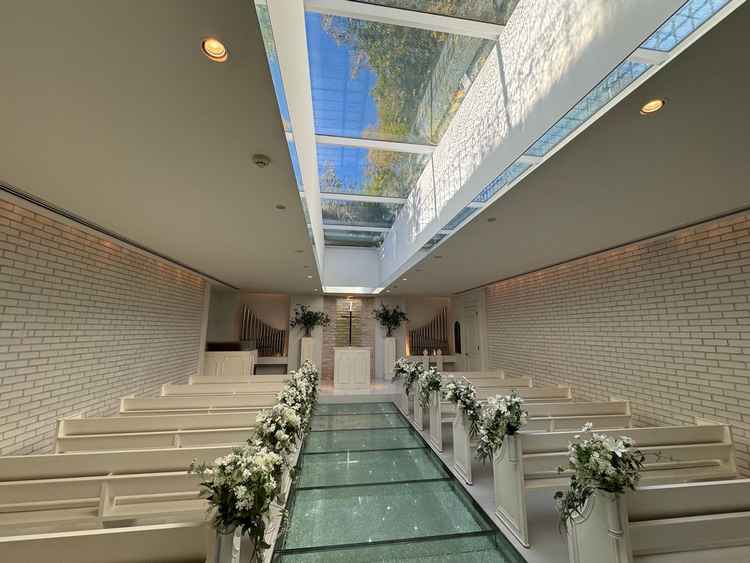 挙式会場内の写真です。