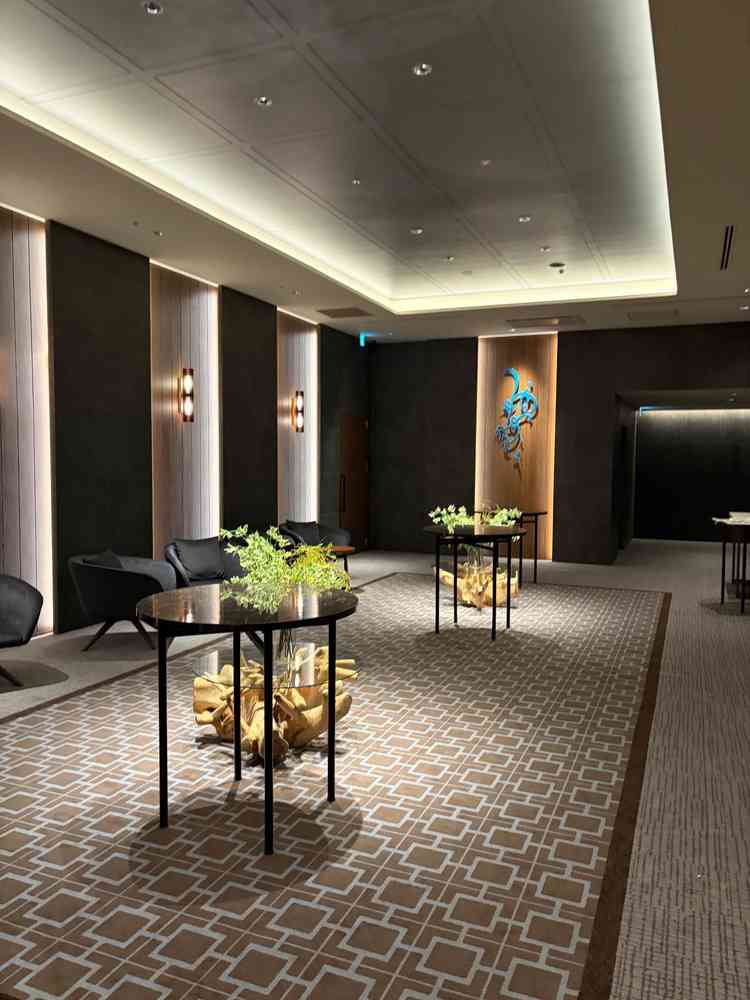 入場前の空間も高級感があり、ここでの写真でも映える