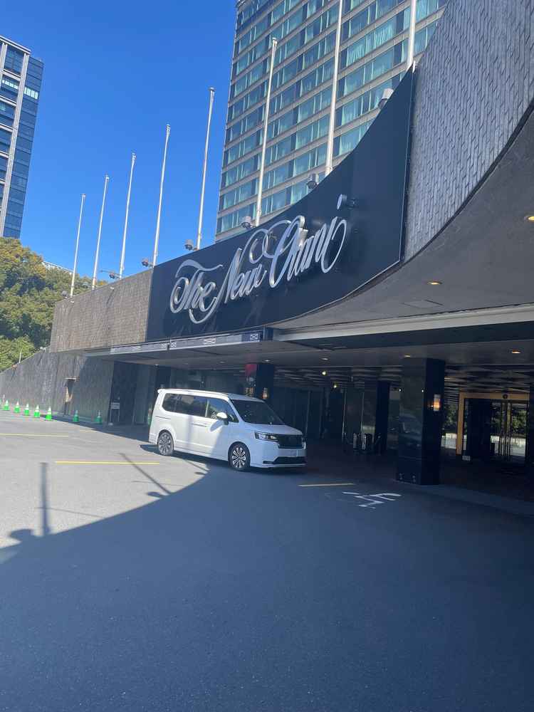 フォトスポットにもなるホテル入り口