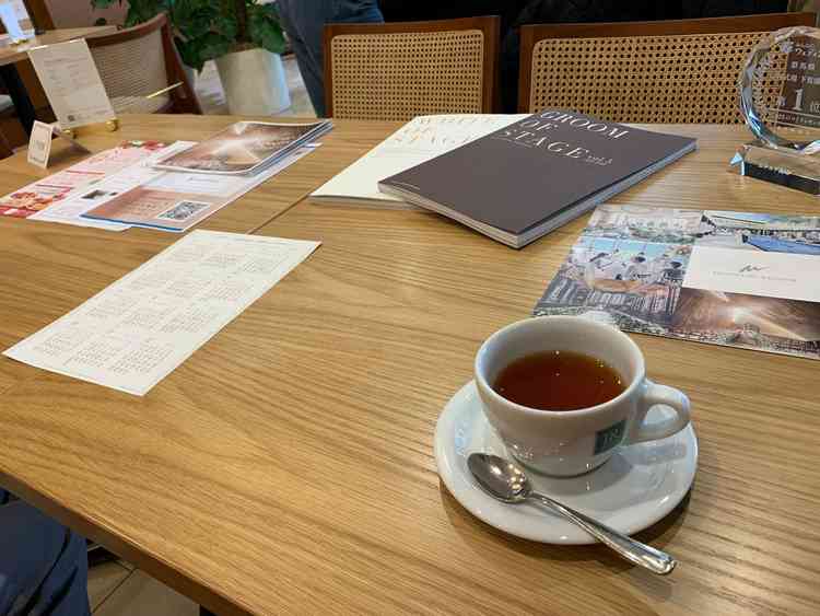 打ち合わせスペースの様子。