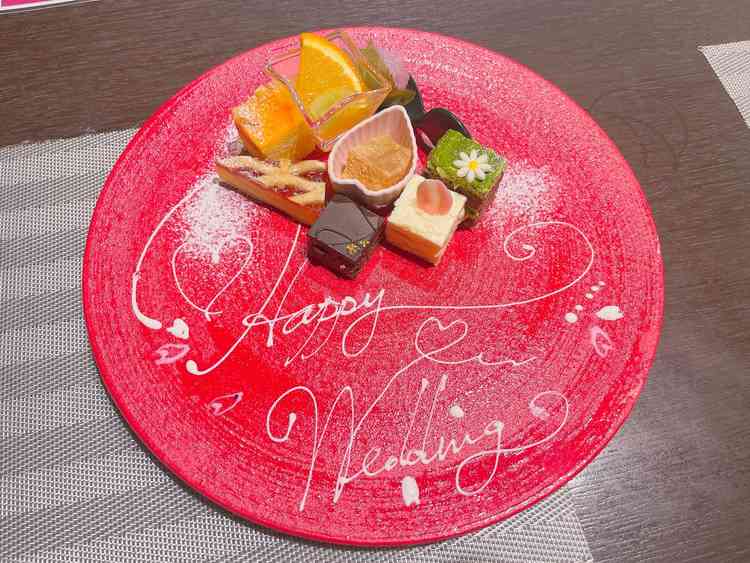 試食させて頂いたデザートプレート