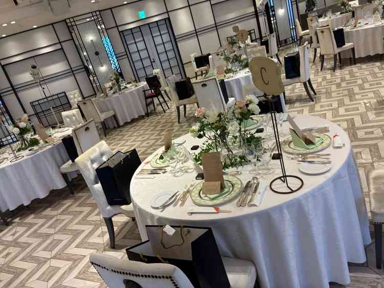 披露宴会場。広さもちょうど良かったです。