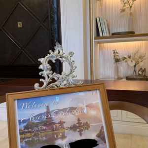 ウェルカムボードです。ウェルカムスペースも自分たちで装飾できるようになっています。