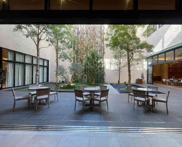 中庭での演出のレパートリーが豊富で、さまざまな楽しみ方ができそうだと感じました。