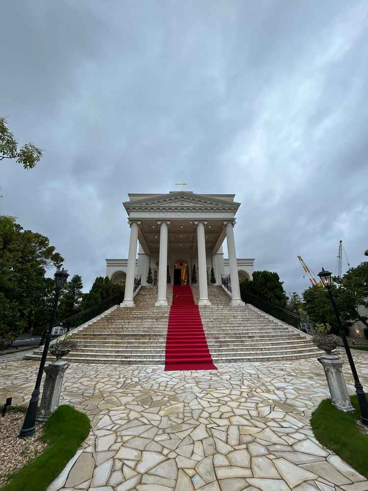 西日本で最大の大階段とのこと。とても綺麗でした！