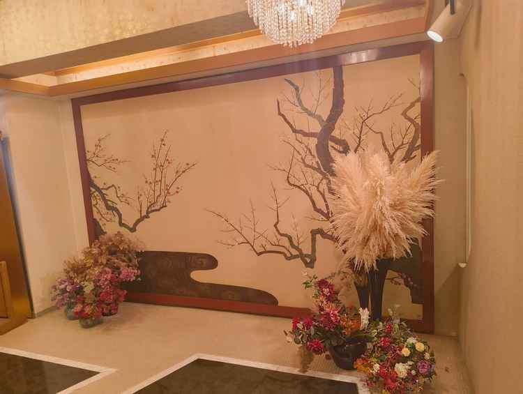 披露宴会場に戻ったあと、こちらでお写真を撮れるそうです。