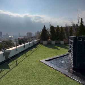 披露宴会場の上の屋上