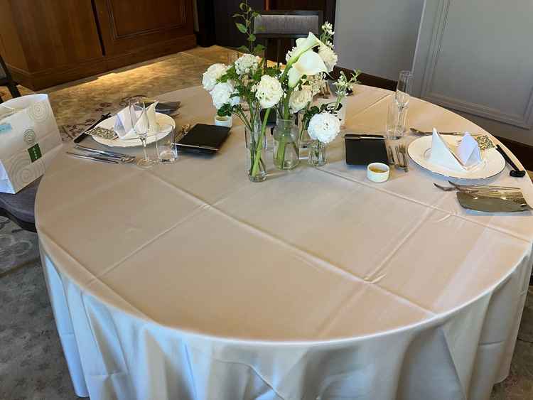 披露宴会場の装花