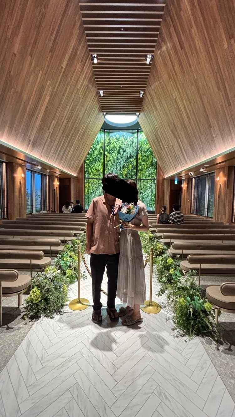 開放感あふれるチャペルでした。