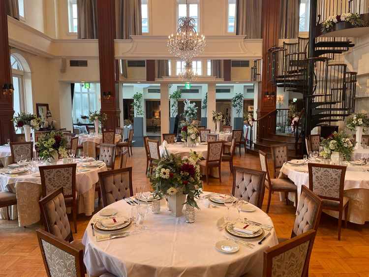 披露宴会場。とても雰囲気がよかったです。